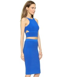 Синий укороченный топ от JONATHAN SIMKHAI