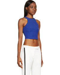 Синий укороченный топ от Alexander Wang