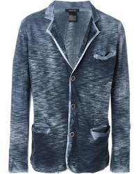 Мужской синий хлопковый пиджак с принтом от Avant Toi