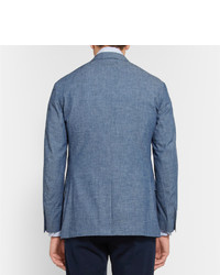 Мужской синий хлопковый пиджак от Polo Ralph Lauren