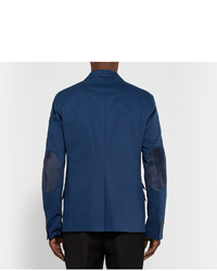 Мужской синий хлопковый пиджак от Gucci