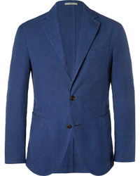 Мужской синий хлопковый пиджак от Boglioli