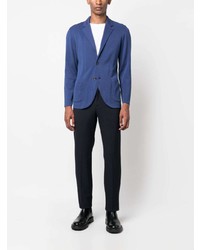 Мужской синий хлопковый пиджак от Lardini