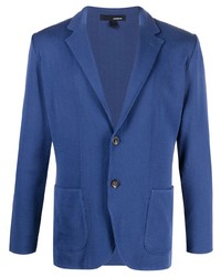 Мужской синий хлопковый пиджак от Lardini