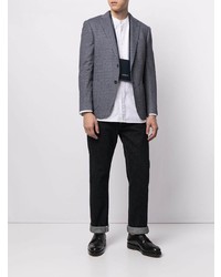 Мужской синий хлопковый пиджак от D'urban