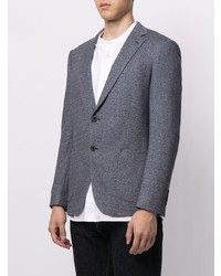 Мужской синий хлопковый пиджак от D'urban