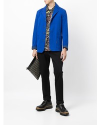 Мужской синий хлопковый пиджак от Paul Smith