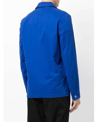 Мужской синий хлопковый пиджак от Paul Smith