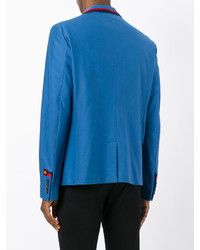 Мужской синий хлопковый пиджак от Gucci