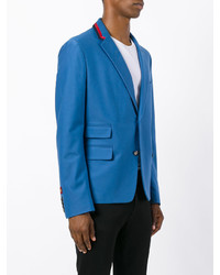 Мужской синий хлопковый пиджак от Gucci