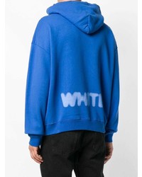 Мужской синий худи с принтом от Off-White