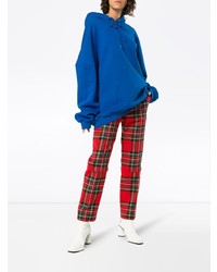 Женский синий худи от We11done