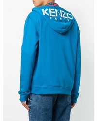 Мужской синий худи от Kenzo