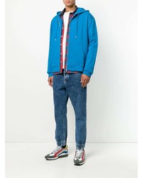 Мужской синий худи от Kenzo