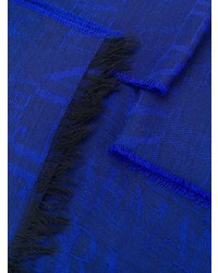 Мужской синий шарф с принтом от Armani Jeans