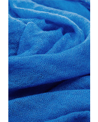 Женский синий шарф от Chan Luu