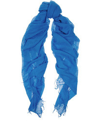 Женский синий шарф от Chan Luu