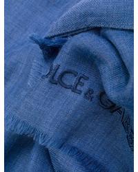 Мужской синий шарф от Dolce & Gabbana