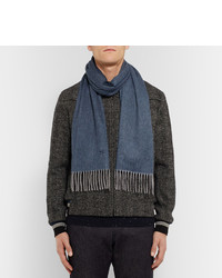 Мужской синий шарф от Tom Ford