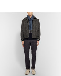 Мужской синий шарф от Tom Ford