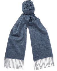 Мужской синий шарф от Tom Ford