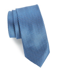 Синий шелковый галстук