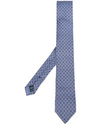 Мужской синий шелковый галстук с принтом от Dolce & Gabbana