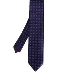 Мужской синий шелковый галстук от Brioni