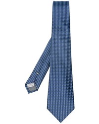 Мужской синий шелковый галстук от Canali