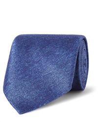 Мужской синий шелковый галстук от Charvet