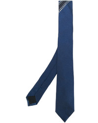 Мужской синий шелковый галстук от Givenchy