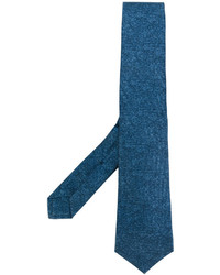 Мужской синий шелковый галстук от Kiton