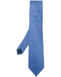 Мужской синий шелковый галстук от Lanvin