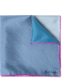 Синий шелковый нагрудный платок от Paul Smith