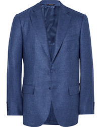 Мужской синий шелковый пиджак от Loro Piana