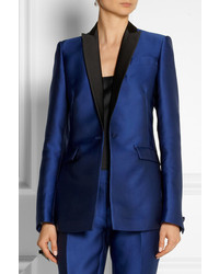 Женский синий шелковый пиджак от Antonio Berardi