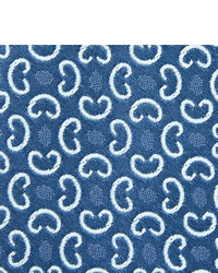 Мужской синий шелковый плетеный галстук от Charvet