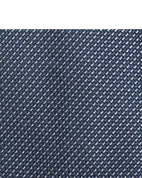 Мужской синий шелковый плетеный галстук от Brioni