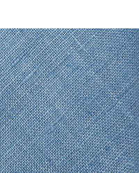 Мужской синий шелковый плетеный галстук от Drakes