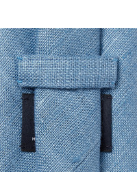 Мужской синий шелковый плетеный галстук от Drakes