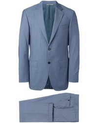 Синий шерстяной костюм от Canali