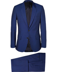 Синий шерстяной костюм от Paul Smith