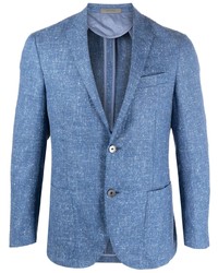 Мужской синий шерстяной пиджак от Corneliani