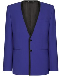 Мужской синий шерстяной пиджак от Dolce & Gabbana