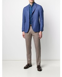 Мужской синий шерстяной пиджак от Gabriele Pasini