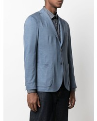 Мужской синий шерстяной пиджак от Boglioli