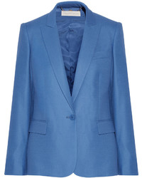 Женский синий шерстяной пиджак от Stella McCartney