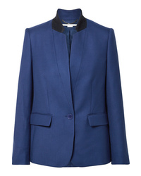 Женский синий шерстяной пиджак от Stella McCartney