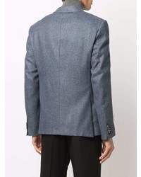 Мужской синий шерстяной пиджак от Ermenegildo Zegna