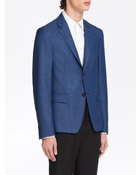 Мужской синий шерстяной пиджак от Prada